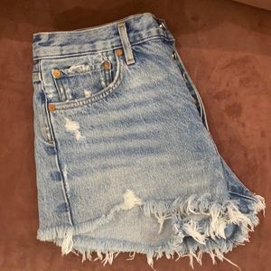 Agolde parker denim shorts size 27.